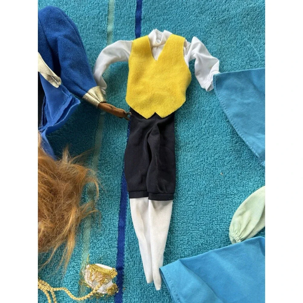 Disney 1991 Mattel Beauty & The Beast Princes Outfit & Mask 2 Dresses +